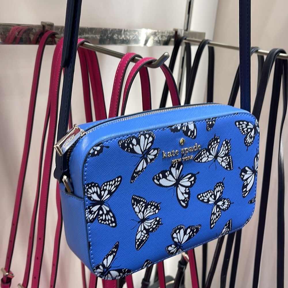 Kate Spade Staci Butterfly Sky Printed Mini Camera Bag,
Blue Multi
NWT - Picture 2 of 16